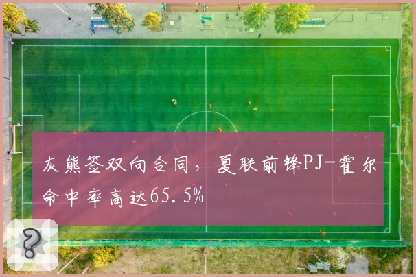 灰熊签双向合同,夏联前锋PJ-霍尔命中率高达65.5%